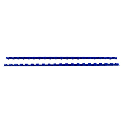 Inele plastic 6 mm, max. 25 coli, 100buc/cut EVOffice - albastru