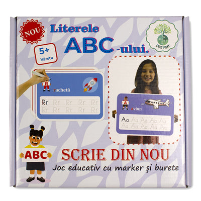 Joc educativ cu marker si burete - litere EVOffice