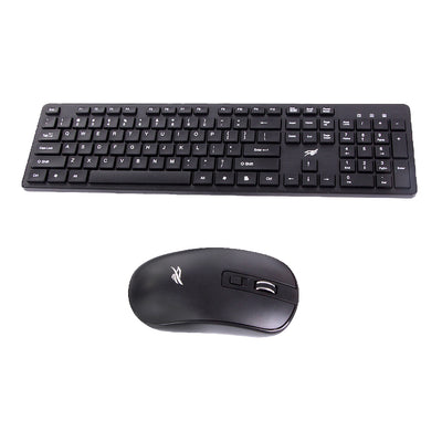 Kit wireless tastatura multimedia si mouse optic