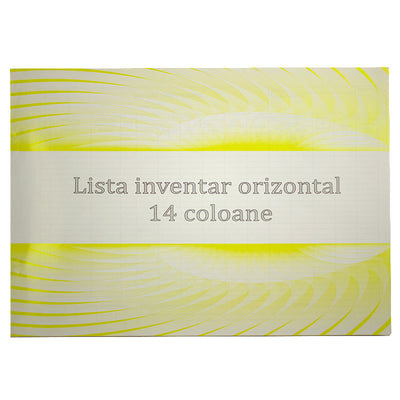 Lista inventariere orizontal A4, 100 file