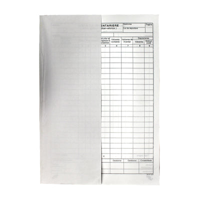 Lista inventariere vertical A4, 100 file