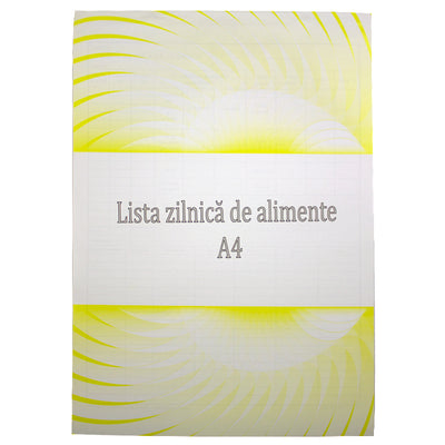 Lista zilnica alimente A4 , 100file