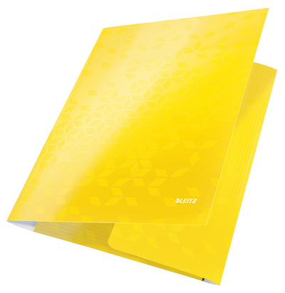 MAPA CARTON CU ELASTIC GALBENA WOW LEITZ