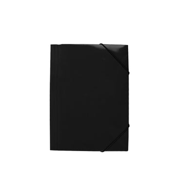 Mapa carton lucios negru A4 (320*235mm) 400g cu elastic EVOffice