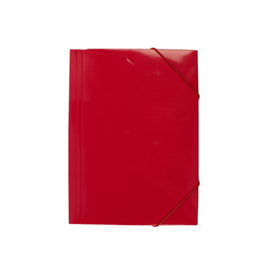 Mapa carton lucios rosu A4 (320*235mm)  400g cu elastic EVOffice