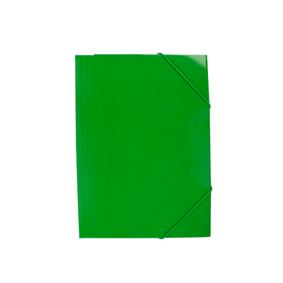 Mapa carton lucios verde A4 (320*235mm) 400g cu elastic EVOffice
