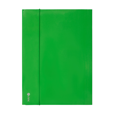 Mapa carton lucios A4 (345*250mm) 700g cu elastic pe latura mare Willgo - verde