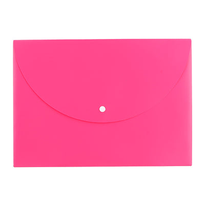 MAPA PLASTIC CU BUTON A4 DIV. CULORI NEON DELI