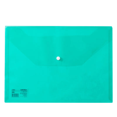 MAPA PLASTIC CU BUTON A4 VERDE DELI