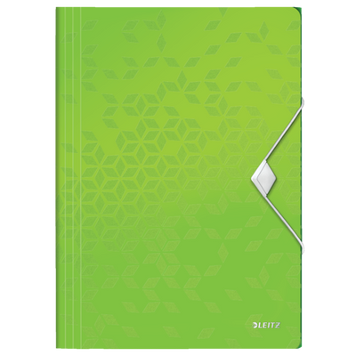 MAPA PLASTIC CU ELASTIC VERDE WOW LEITZ