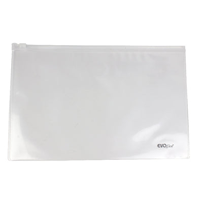 Mapa plastic transparent A4 160 microni fermoar EVOffice