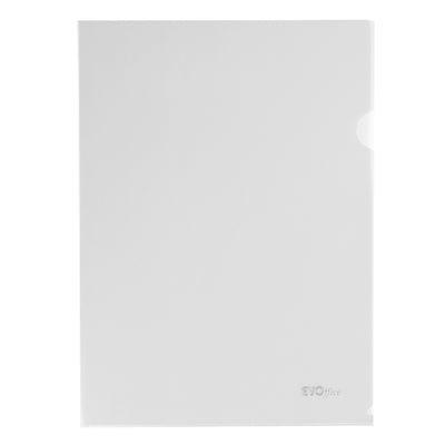 Mapa plastic transparent clar, A4 120 microni, 50 buc/set EVOffice