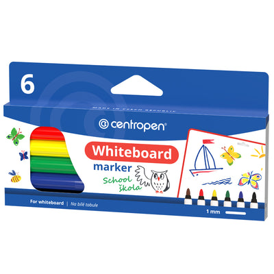 MARKER WHITEBOARD 6/SET 1-2MM 2507 CENTROPEN