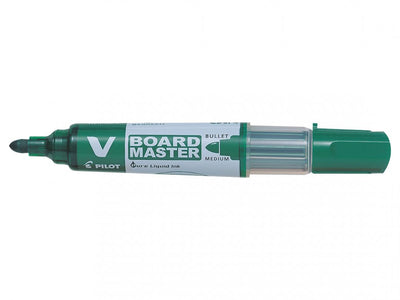 MARKER WHITEBOARD VERDE 6MM VARF ROTUND VBOARD PILOT
