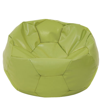Fotoliu puf Mega Ball - imitatie piele - verde