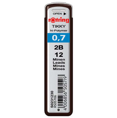 Mina creion mecanic 0.7  2B Rotring 12 buc/set