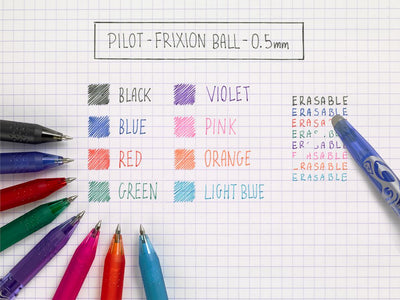 MINA ROLLER 0.5MM ALBASTRU DESCHIS 3/SET FRIXION PILOT