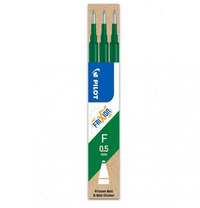 MINA ROLLER 0.5MM VERDE 3/SET FRIXION PILOT
