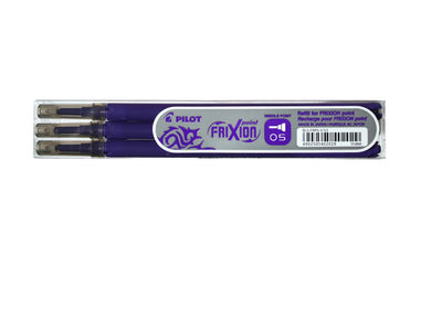 MINA ROLLER 0.5MM VIOLET POINT 3/SET FRIXION PILOT