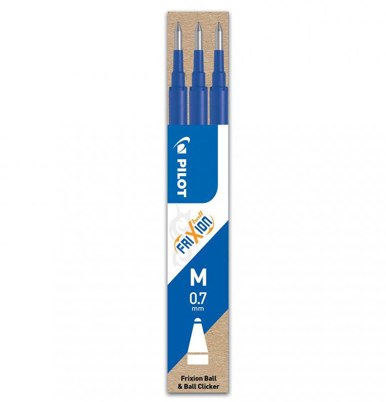 MINA ROLLER 0.7MM ALBASTRA 3/SET FRIXION PILOT