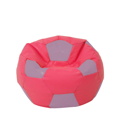 Fotoliu puf Mondo Ball - imitatie piele - roz/mov