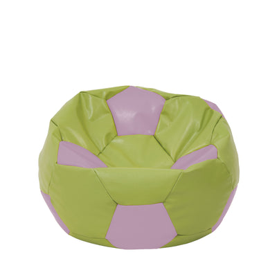 Fotoliu puf Mondo Ball - imitatie piele - verde/mov