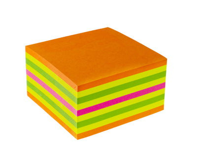 NOTES ADEZIV 75*75MM NEON MIXT SUMMER 450 FILE KORES