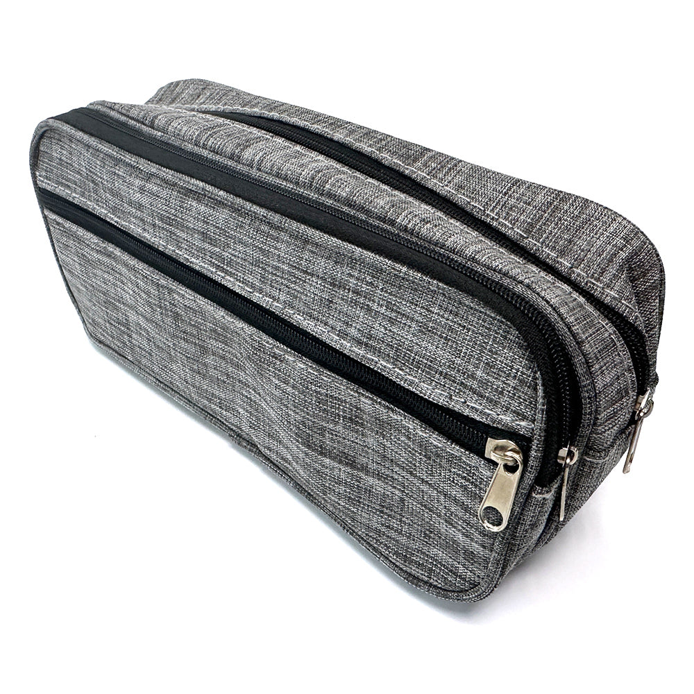 Penar 20*6*9 cm cu 3 fermoare - gri