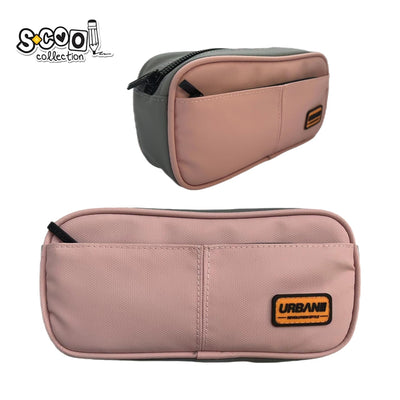 Penar borseta Urban, 2 fermoare, LIGHT PINK, 21.5x6.5x10.5 cm - S-COOL