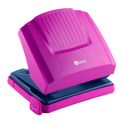 Perforator plastic cu rezistenta mare la impact, 30 coli magenta Willgo