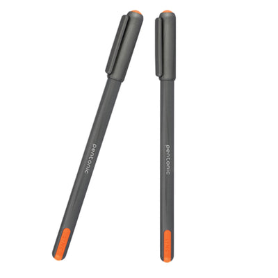 Pix Pentonic, corp argintiu, mina portocalie, 1 mm - LINC