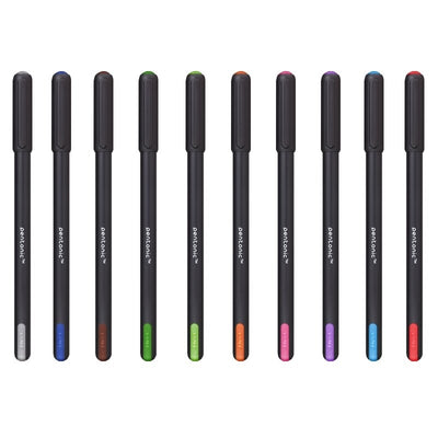 Pix Pentonic, corp negru, mina portocaliu, 1 mm - LINC