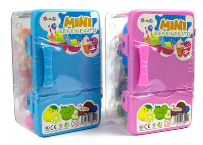 Plastilina "play dough" in cutie plastic forma frigider, 18 culori si acesorii modelat No.8851