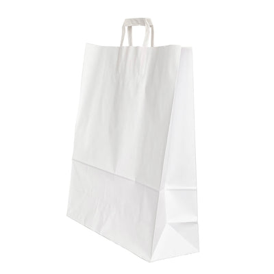 PUNGA HARTIE MANER LAT 45 x 17 x 48 CM ALB/ALB PAPIROTI