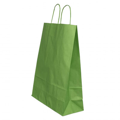 PUNGA HARTIE MANER RASUCIT 18 x 8 x 22 CM VERDE/ALB PAPIROTI
