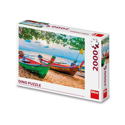 Puzzle 2000 piese, Barcile pescarilor - DINO TOYS