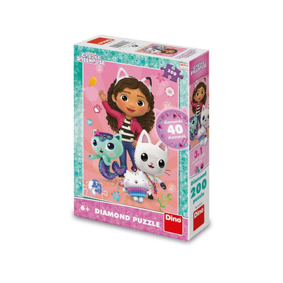 Puzzle 200 piese, Casa de papusi a lui Gabby - DINO TOYS