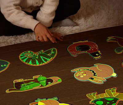 PUZZLE GEANTA CADOU 359 PIESE EFECT LUMINOS UNIVERS 5+ DELI
