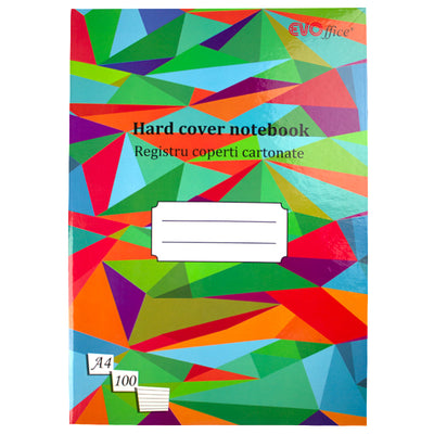 Registru A4 coperti cartonate color, 100 file dictando EVOffice