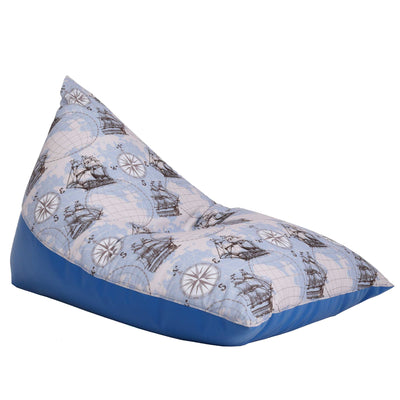 Fotoliu puf Relax - corabii bleu/albastru