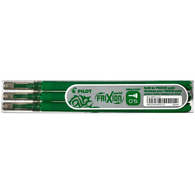 Set 3*rezerva roller cerneala 0.5mm Frixion Point Pilot verde