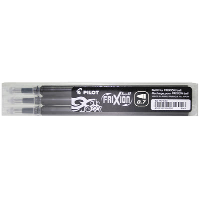 Set 3*rezerva roller cerneala 0.7mm  Frixion ball pilot negru