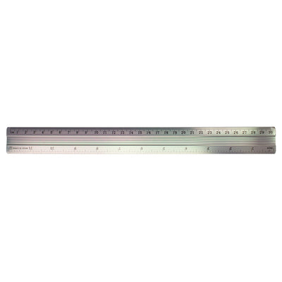 Rigla aluminiu 30 cm EVOffice