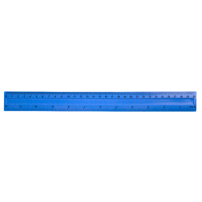 Rigla plastic albastru mat 30 cm EVOffice
