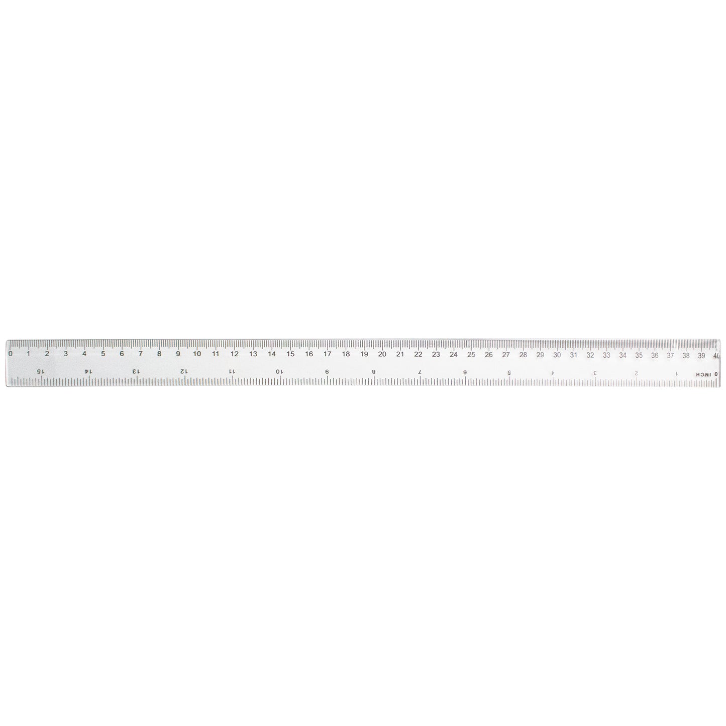 Rigla plastic transparent 40 cm EVOffice