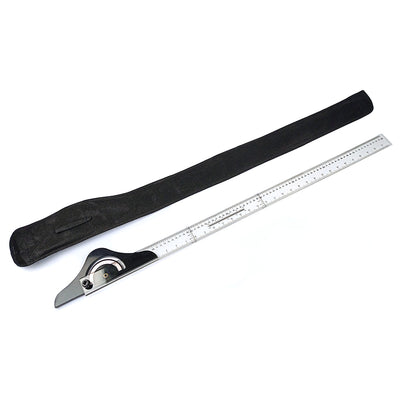 Rigla plastic transparent T (teu) cap rotativ cu raportor, 80 cm EVOffice