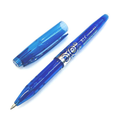Roller cu cerneala,  0.7mm, cu radiera de stergere EVOffice albastru