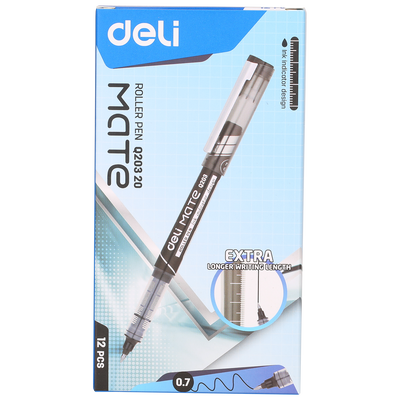 ROLLER FREE INK 0.7MM NEGRU DELI