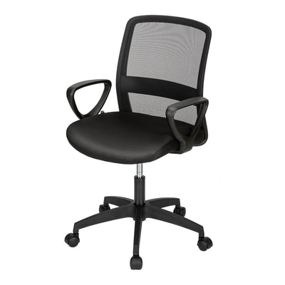 SCAUN BIROU SPATAR MESH, SIST ROTI ABS 4507 NEGRU DELI