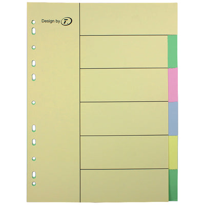 Separatoare carton 6 culori/set  EVOffice